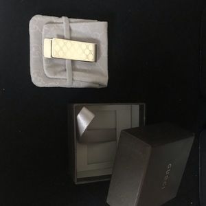 Gucci sterling silver money clip